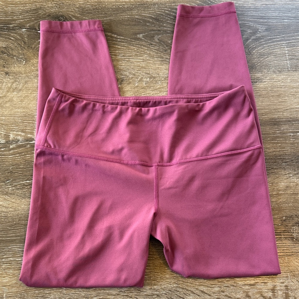 Yogalicious Lux Women’s Deep Pink Leggings Size L Hidden Pocket